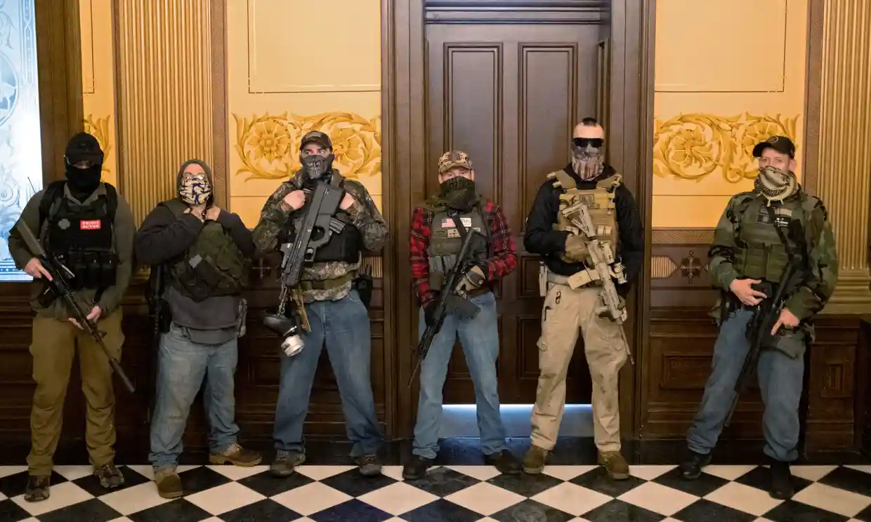 Militia in MI capitol