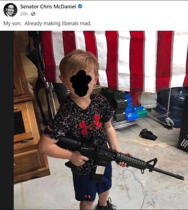 Mississippi State Senator's child with gun