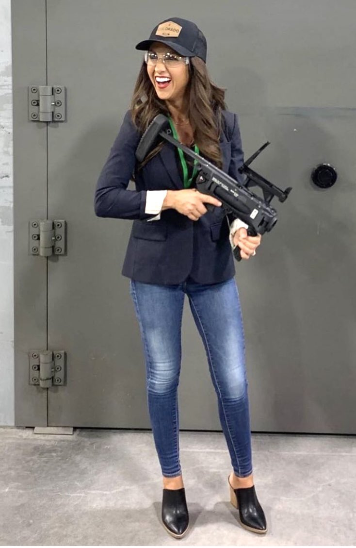 Lauren boebert with gun