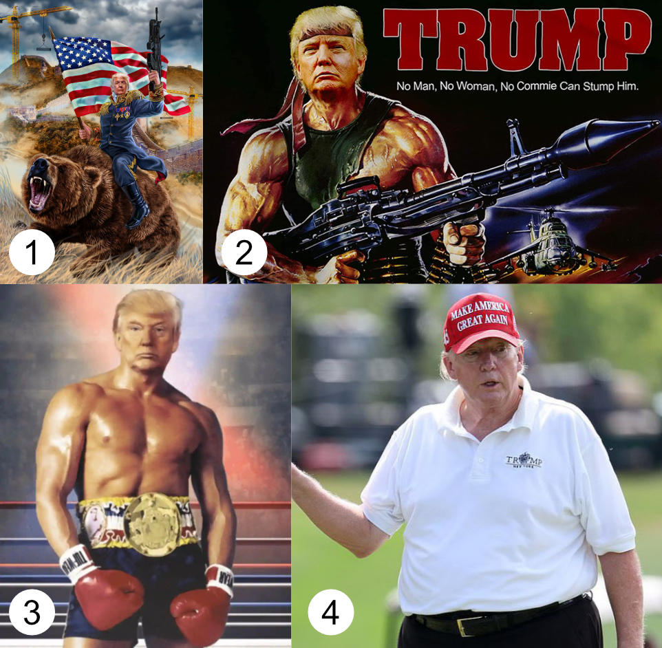 4 images of Trump